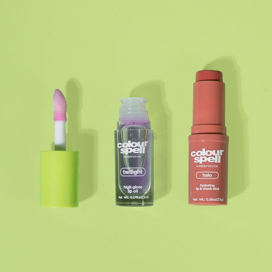 Soft Start set with High Gloss Lip Oil and 2-in-1 Hydrating Lip & Cheek Stick
