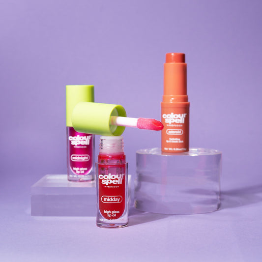 Blush and Tell Set with Lip Oil and Cheek and Blush Stick