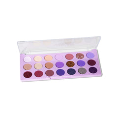 Berries 21 Shade Eyeshadow Palette Angled and Opened
