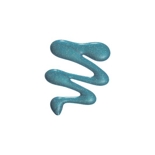 Teal Gel Nail Polish white background swatch