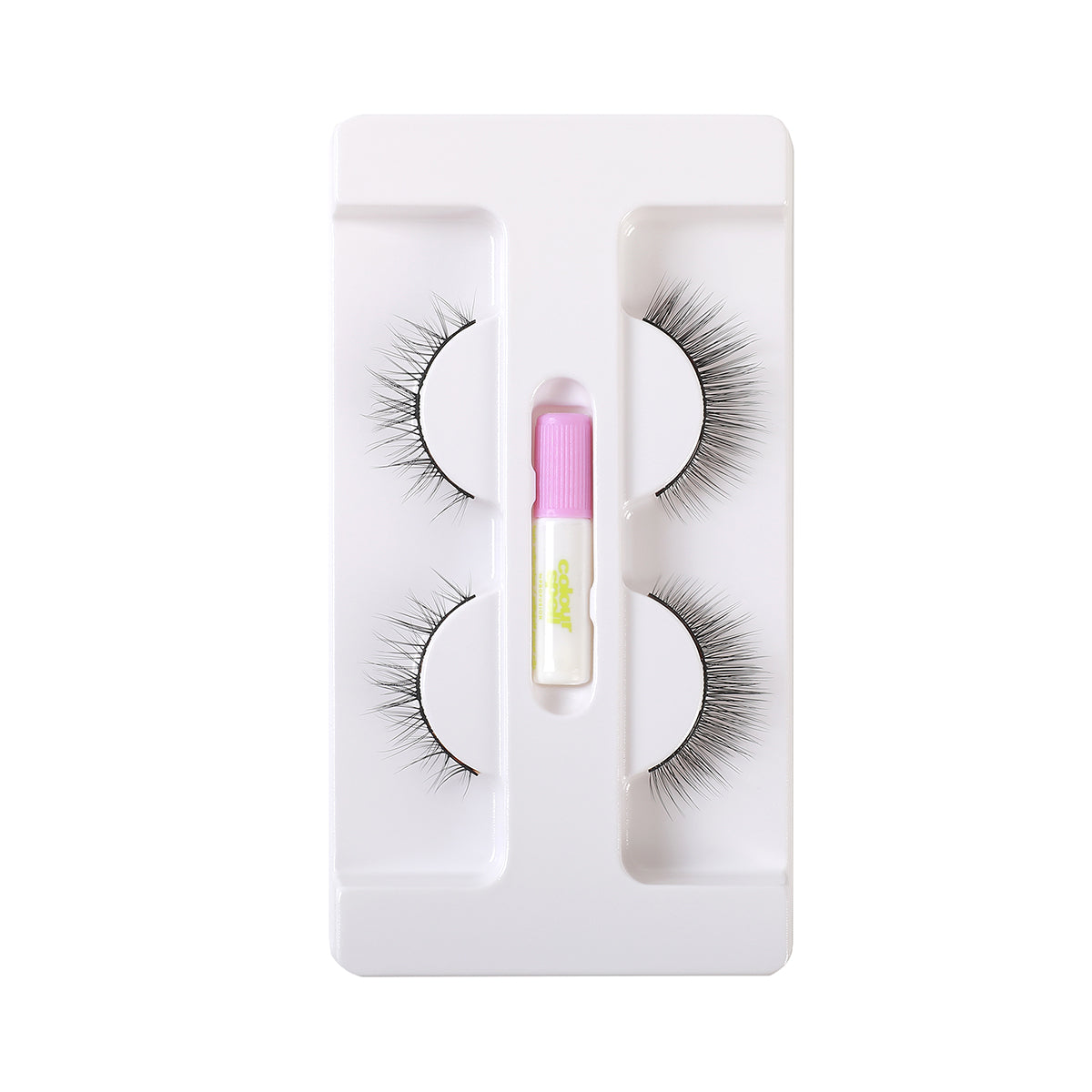 False Eyelashes with Adhesive