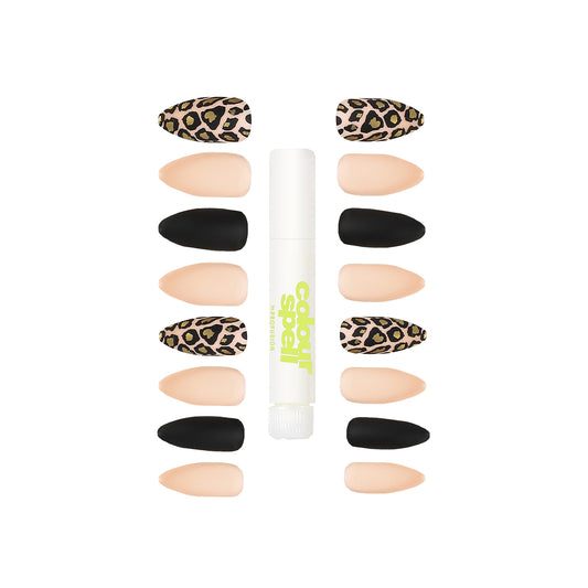 Stiletto Cheetah Press on nails 