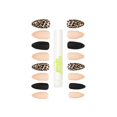 Stiletto Cheetah Press on nails 