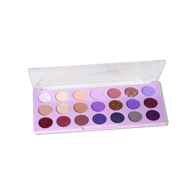 21 Colour Shadow Palette - Berries Angled Open