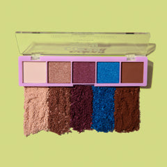 Hydra 5 Shade Eyeshadow Palette  Opened with Swatches