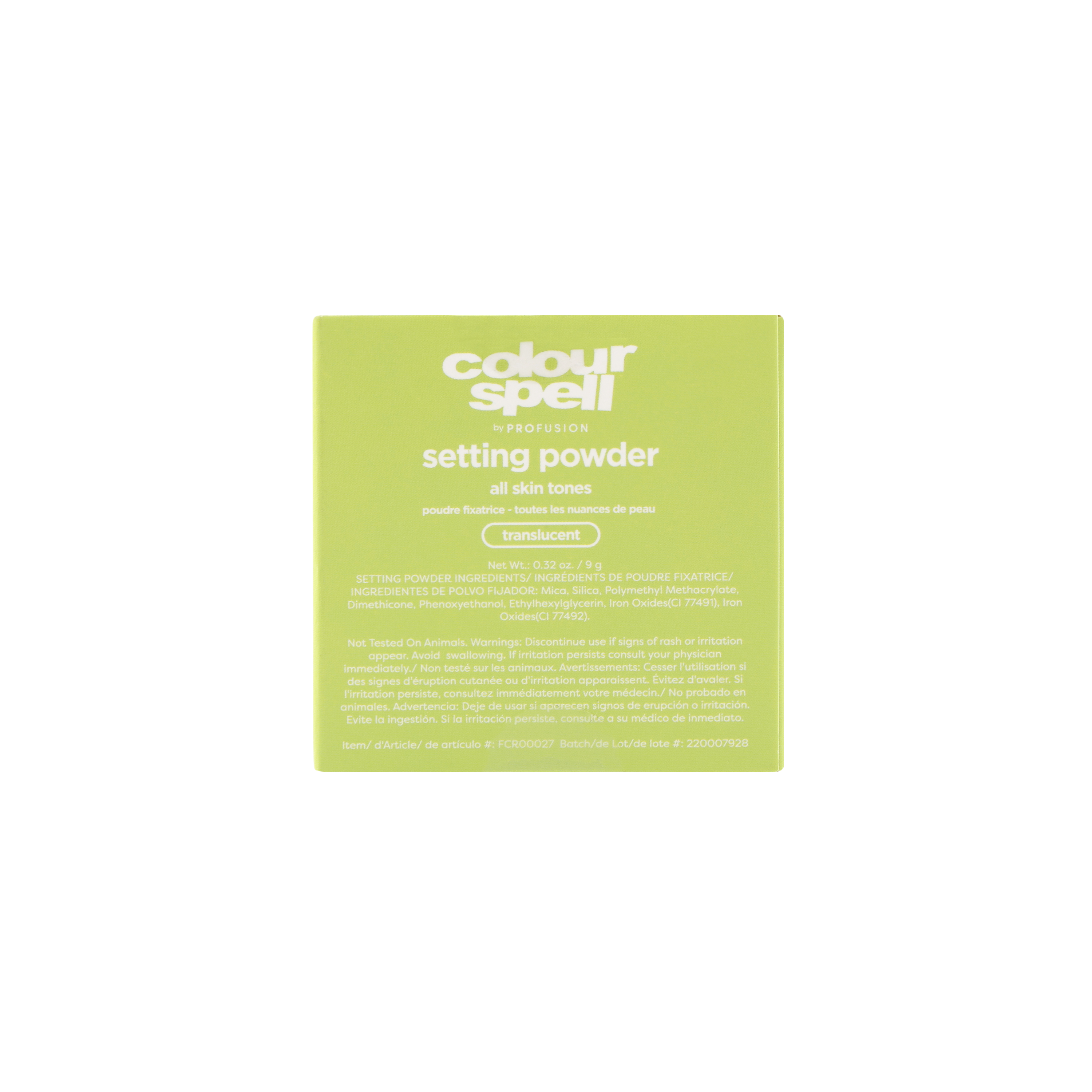 Setting Powder-Translucent