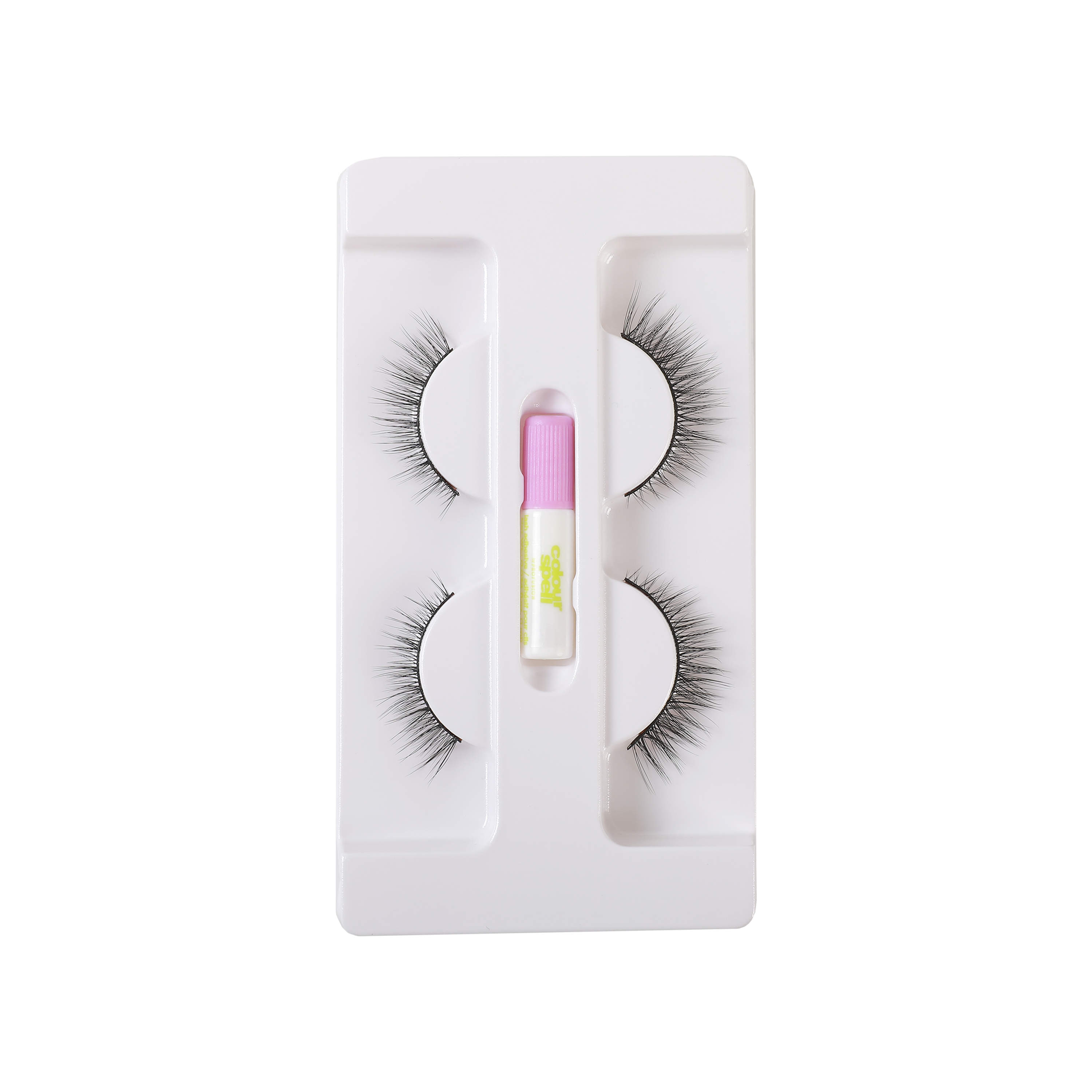 False Eyelashes with Adhesive