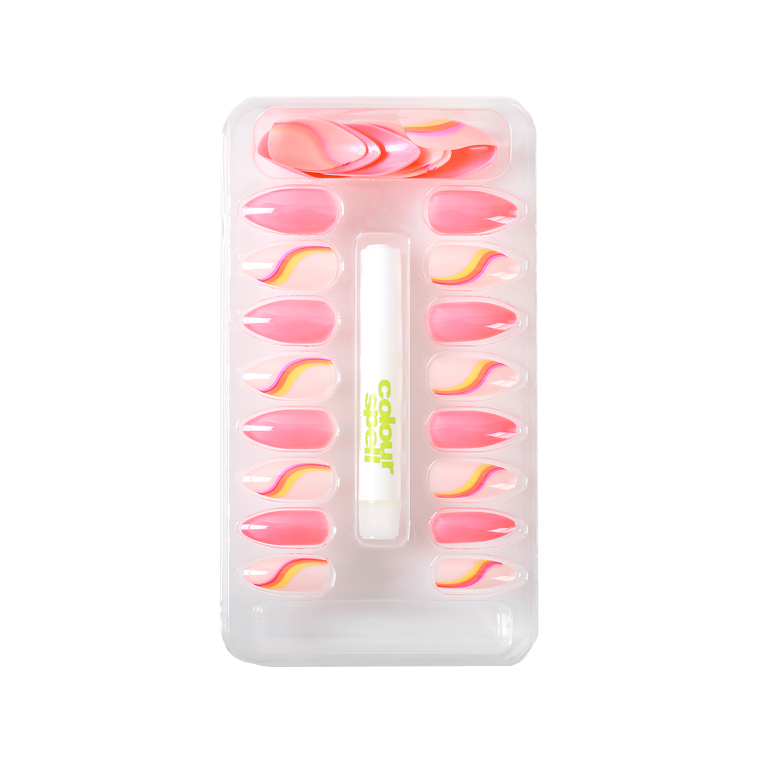 Press On Nails & Glue - Hot Pink