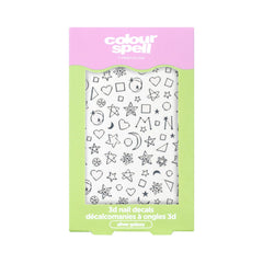 3D Nail Decals-Silver Galaxy 