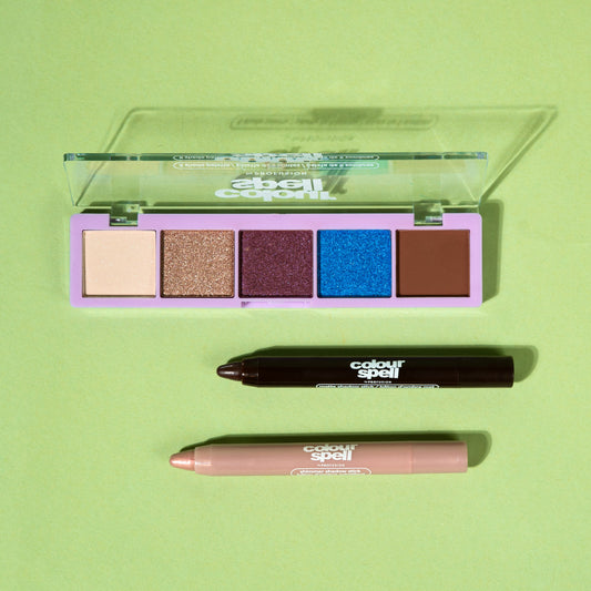 #Trendy set with 5 Shade Palette, Matte Shadow Sticks