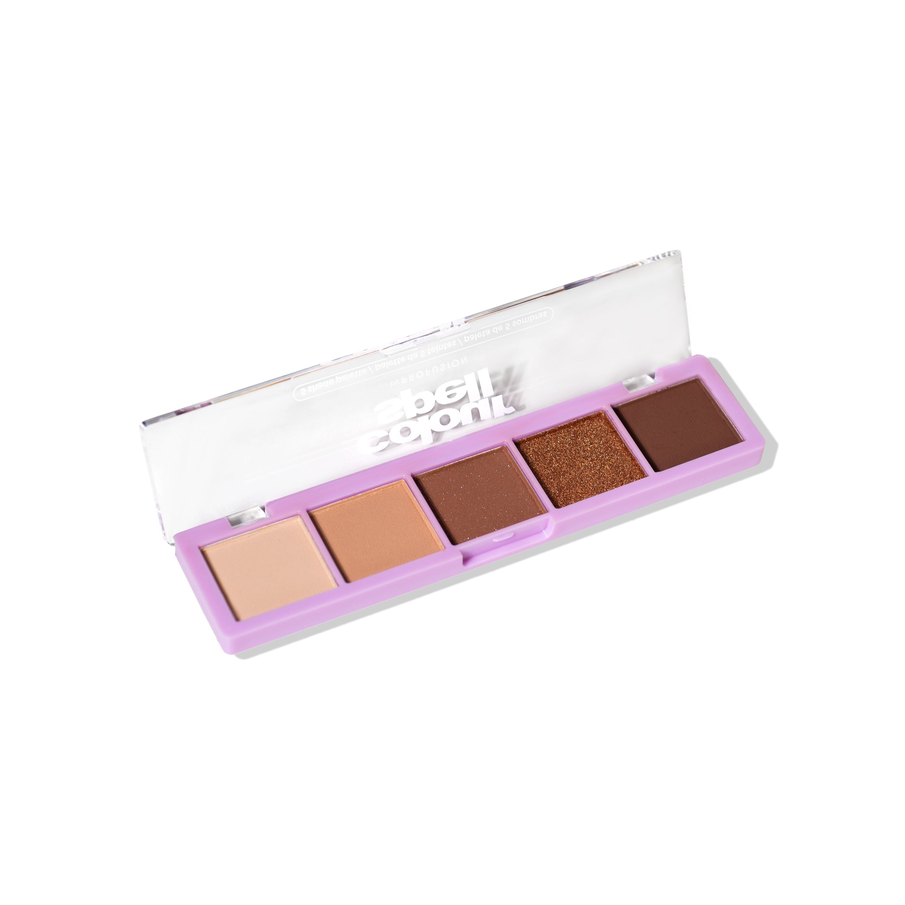 Pegasus 5 Shade Eyeshadow Palette Angled and Opened
