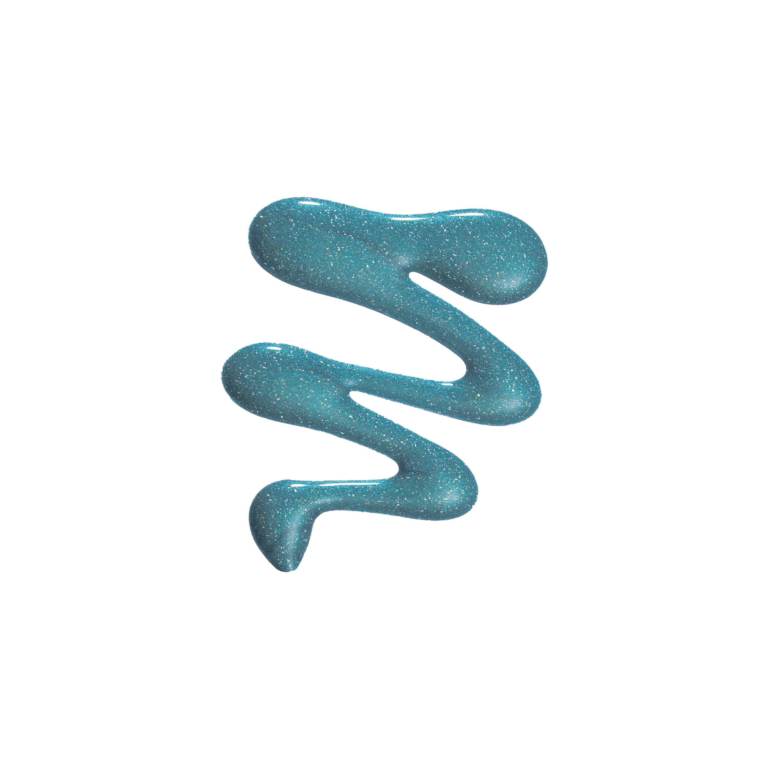 Teal Gel Nail Polish white background swatch